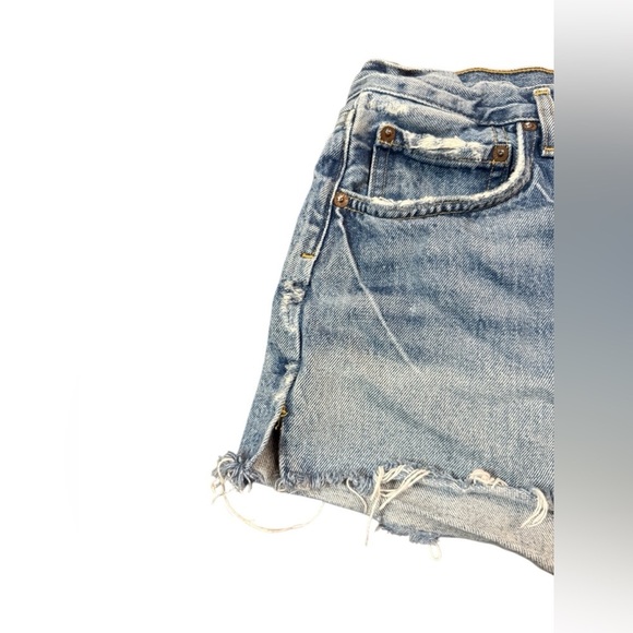 Agolde Parker Cut Off Shorts Size 28 - Picture 2 of 7